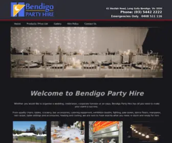 Bendigopartyhire.com(Bendigopartyhire) Screenshot