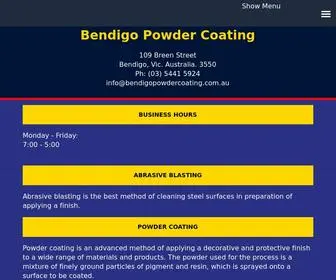 Bendigopowdercoating.com.au(Bendigo Powder Coating) Screenshot