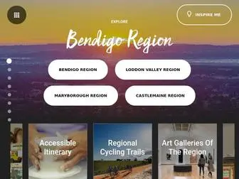 Bendigoregion.com.au(Bendigo Tourism) Screenshot