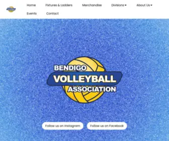 Bendigovolleyball.com.au(Bendigo Volleyball Association) Screenshot