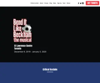 Benditmusical.ca(Bend It Like Beckham) Screenshot