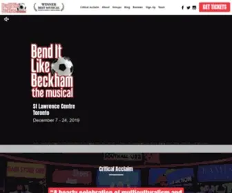 Benditmusical.com(Bend It Like Beckham) Screenshot