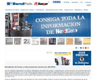 Bendpak.com.mx(Elevadores para Autos) Screenshot