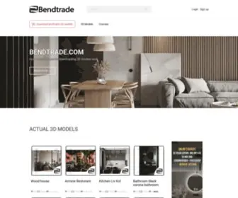 Bendtrade.com(Portal for 3D visualizers) Screenshot