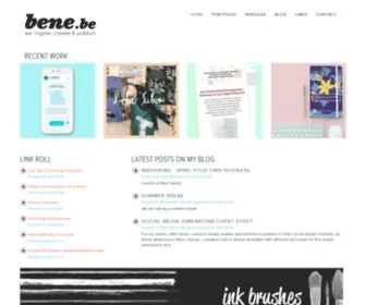 Bene.be(Creative digital design studio) Screenshot