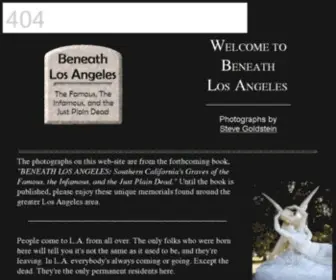 Beneathlosangeles.com(Beneath Los Angeles) Screenshot