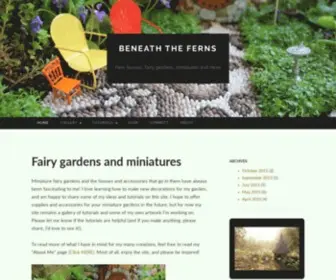 Beneaththeferns.com(Beneath the ferns) Screenshot