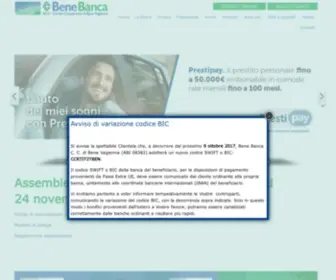 Benebanca.it(Privati) Screenshot