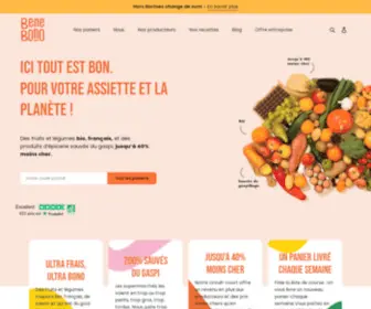 Benebono.fr(Luttez contre le gaspillage alimentaire avec nos produits bio) Screenshot