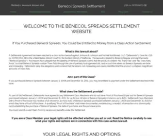 Benecolsettlement.com(Martinelli v) Screenshot