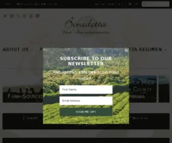 Benedetta.com(Benedetta Skin Care) Screenshot