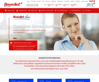 Benedict.ch(Handelsschule/Sprachschule Benedict) Screenshot