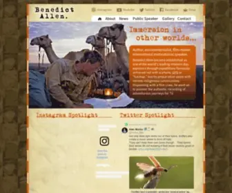 Benedictallen.com(Benedict Allen) Screenshot