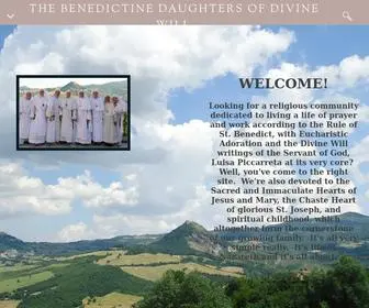 Benedictinesofdivinewill.org(THE BENEDICTINE DAUGHTERS OF DIVINE WILL) Screenshot