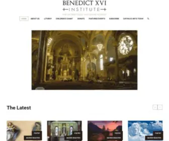 Benedictinstitute.org(Benedict XVI Institute) Screenshot