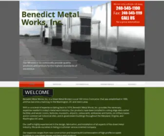 Benedictmetalworks.com(Benedict Metal Works) Screenshot