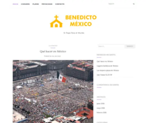 Benedictomexico.mx(México) Screenshot