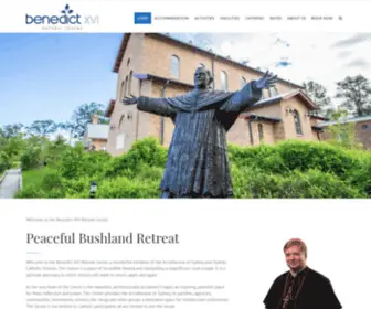 BenedictXvicentre.org.au(Benedict XVI Retreat Centre) Screenshot