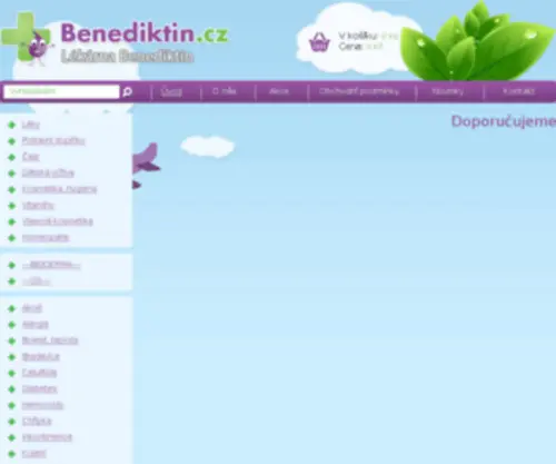 Benediktin.cz(Lékárna Benediktin) Screenshot