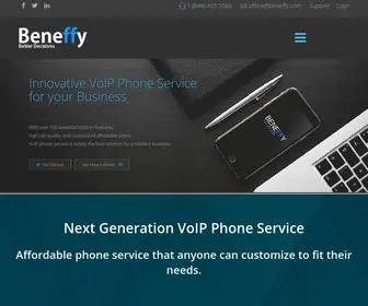 Beneffy.com(VoIP Business Phone Service Provider) Screenshot