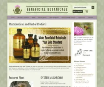 Beneficialbotanicals.com(Beneficial Botanicals Website Home) Screenshot