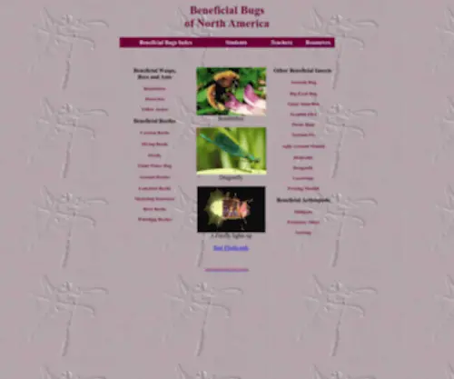 Beneficialbugs.org(Beneficial Bugs) Screenshot