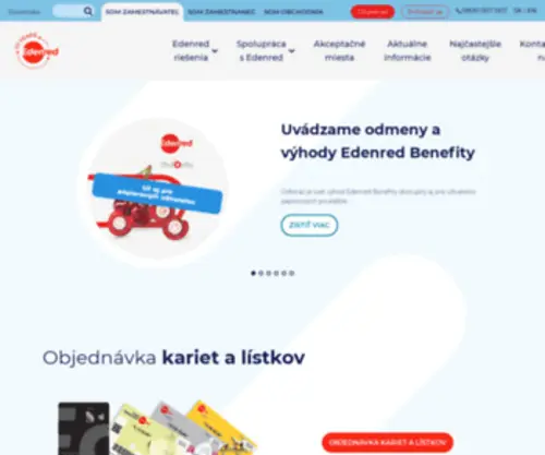 Beneficioclub.sk(Beneficio Club Edenred Slovakia) Screenshot