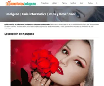 Beneficioscolageno.com(Colágeno) Screenshot