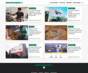 Beneficiosmineros.com(Beneficios Mineros) Screenshot