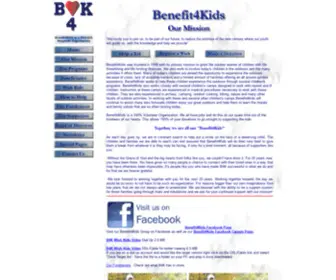 Benefit4Kids.com(B4K Home) Screenshot