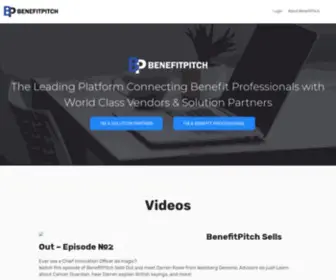 Benefitpitch.com(Connecting the best benefits professionals with world class vendors) Screenshot