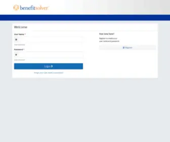 Benefitsolver.com(Sign on) Screenshot