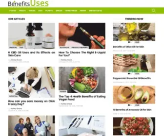 Benefitsuses.com(Benefits and Uses) Screenshot