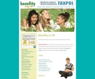 Benefity.org.uk(Szczegółowe informacje na temat brytyjskich benefitów. UWAGA) Screenshot