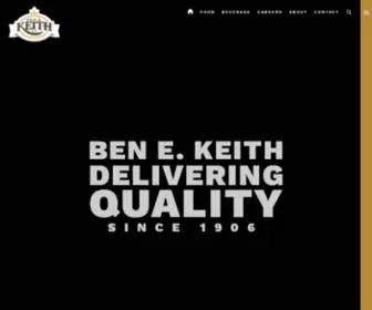 Benekeith.com(Ben E. Keith) Screenshot