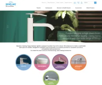 Benelave.com(Benelave Better bathrooms) Screenshot