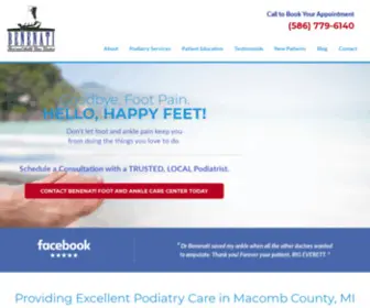 Benenatifootcare.com(Podiatrist In St) Screenshot