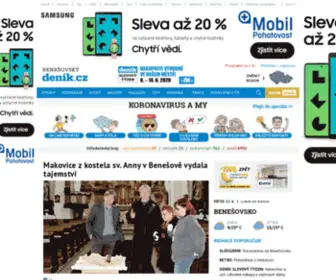 Benesovskydenik.cz(Benešovský deník) Screenshot