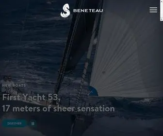 Beneteau.com(Designed to be remarkable) Screenshot