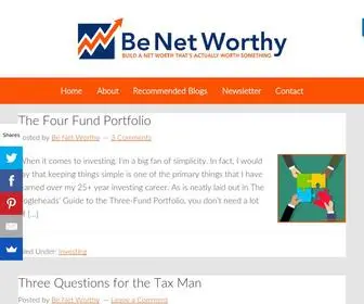Benetworthy.com(Be Net Worthy) Screenshot