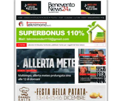 Beneventonews24.it(Beneventonews 24) Screenshot