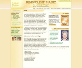 Benevolentmagic.com(Benevolent Magic & Living Prayer) Screenshot