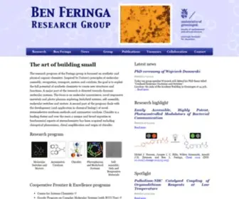 Benferinga.com(The research program of the Feringa group) Screenshot