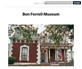 Benferrellmuseum.com(Ben Ferrell Museum) Screenshot