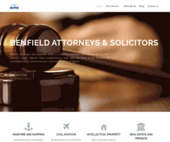 Benfieldattorneys.com(Attorneys, solicitors) Screenshot