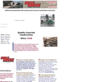 Benfsmithinc.com(Concrete Construction) Screenshot