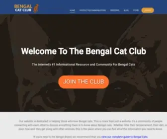Bengalcatclub.com(Bengal Cat Club) Screenshot