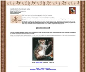 Bengalcats.com(Hunterdonhall Bengal Cats and Kittens) Screenshot