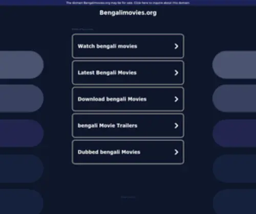 Bengalimovies.org(Bengali Movies) Screenshot