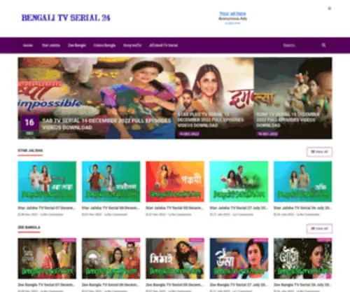 Bengalitvserial24.com(Sony TV) Screenshot